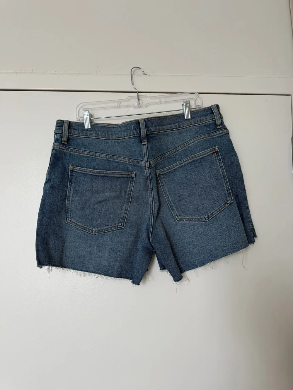 Madewell Dark Blue Denim Cutoff Shorts